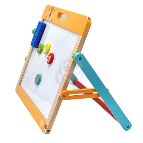 TOOKY TOY Tablica Edukacyjna 2w1 Magnetyczna Kredowa dla Dzieci Magnesy Gąbka 6 el.