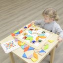 MASTERKIDZ Układanka Mozaika Nauka Kolorów i Kształtów Tangram Montessori