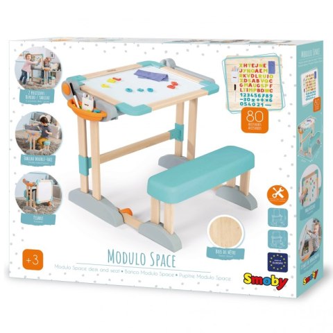Smoby Drewniany Stolik Tablica 2w1 Magnetyczna Kreda Smoby Drewniany Stolik Tablica 2w1 Magnetyczna Kreda