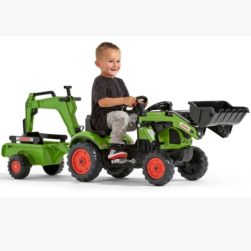 FALK Traktor z Przyczepą CLAAS Arion Backhoe ŁYŻKA + Ładowarka Od 2 Lat FALK Traktor z Przyczepą CLAAS Arion Backhoe ŁYŻKA + Ładowarka Od 2 Lat