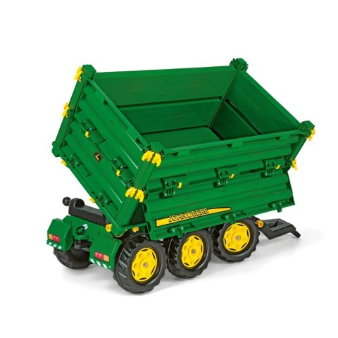 Rolly Toys rollyMulti Trailer - Przyczepa Wywrotka Rolly Multi John Deere 3 osiowa