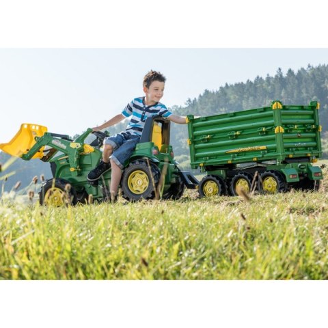 Rolly Toys rollyMulti Trailer - Przyczepa Wywrotka Rolly Multi John Deere 3 osiowa