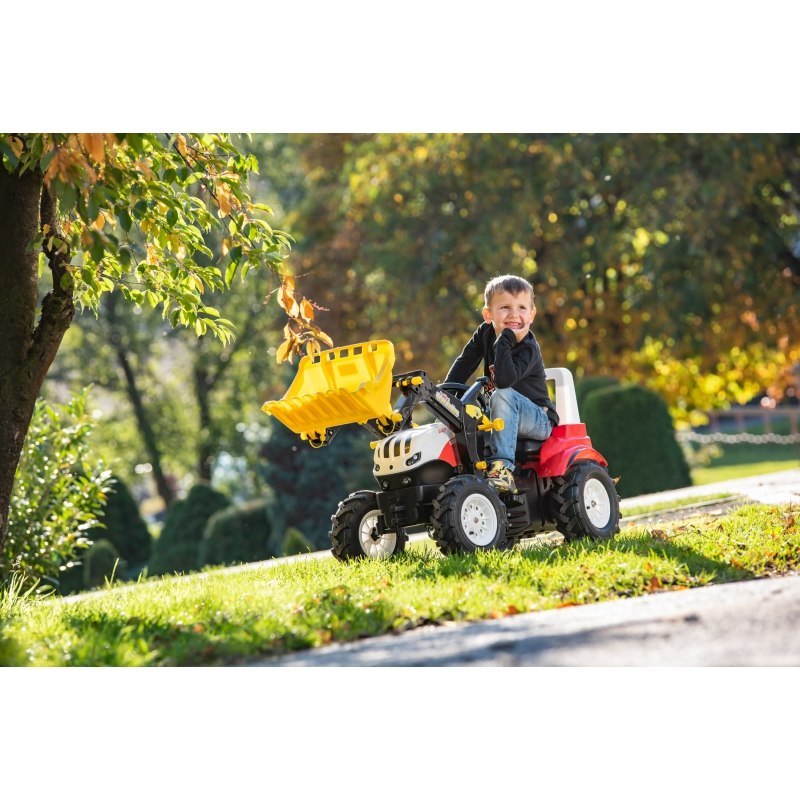 Rolly Toys Traktor rollyFarmtrac Steyr 6300 Terrus CVT z Łyżką na Pedały Rolly Toys Traktor rollyFarmtrac Steyr 6300 Terrus CVT z Łyżką na Pedały
