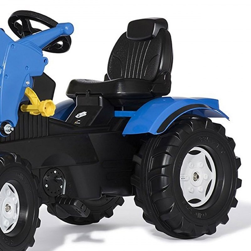 Rolly Toys rollyFarmtrac New Holland traktor na pedały z łyżką i cichymi kołami Rolly Toys rollyFarmtrac New Holland traktor na pedały z łyżką i cichymi kołami
