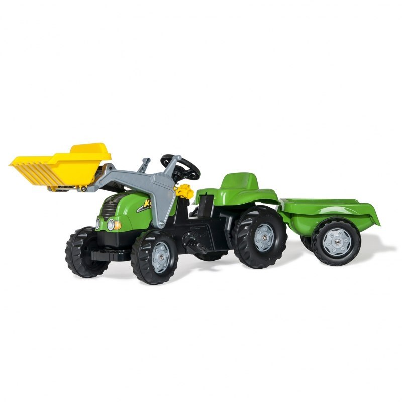 Rolly Toys rollyKid Traktor na pedały z Łyżką i Przyczepą Rolly Toys rollyKid Traktor na pedały z Łyżką i Przyczepą