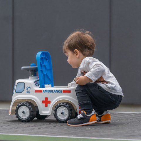 JEŹDZIK PCHACZ FALK SAMOCHÓD AMBULANS DLA DZIECKA 1-3 LAT KLAKSON SCHOWEK