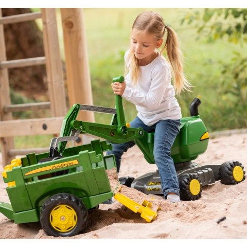 Rolly Toys RollyDigger John Deere Koparka samobieżna Jeździk - Zielony