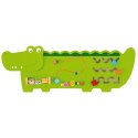 VIGA Tablica Edukacyjna Manipulacyjna Sensoryczna Drewniana Krokodyl Certyfikat FSC Montessori