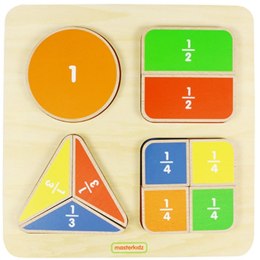Matematyczna Tabliczka Edukacyjna Dzielenie Ułamki Masterkidz Montessori
