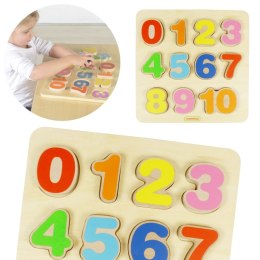 Nauka Cyferek Drewniana Tabliczka Edukacyjna Masterkidz Matematyka Montessori