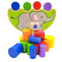 VIGA Drewniana układanka Balansujący Słoń Montessori