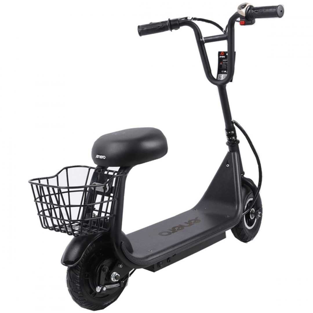 Hulajnoga elektryczna ENERO z siedziskiem ASIENTO JR 250W koło 8 cali Hulajnoga elektryczna ENERO z siedziskiem ASIENTO JR 250W koło 8 cali