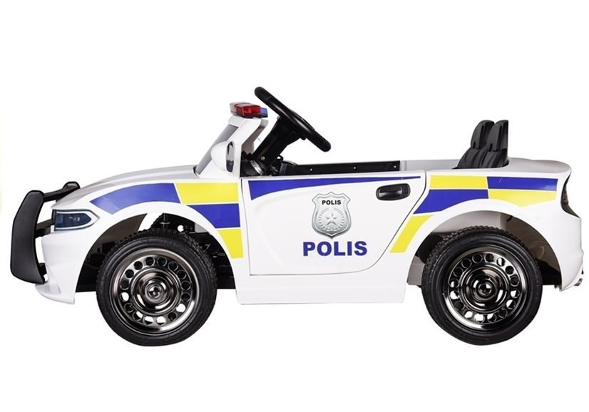 Auto na Akumulator Samochód Policyjny Biały Auto na Akumulator Samochód Policyjny Biały