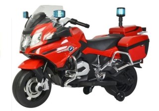 MOTOR NA AKUMULATOR DLA DZIECI POLICJA BMW R1200 45W EVA LED KOGUTY MELODIE