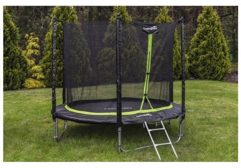 TRAMPOLINA OGRODOWA 8FT 244CM DRABINKA SIATKA OSŁONA SOLIDNA MATA SPORTPRO