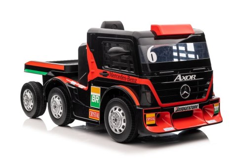 AUTO NA AKUMULATOR CIĘŻARÓWKA MERCEDES Z NACZEPĄ XMX622B LCD MP4 EVA SKÓRA LED