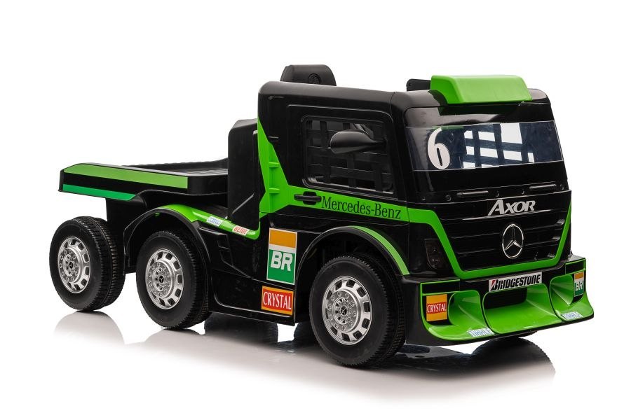 Auto Na Akumulator Mercedes + Naczepa XMX622B Zielony LCD Auto Na Akumulator Mercedes + Naczepa XMX622B Zielony LCD