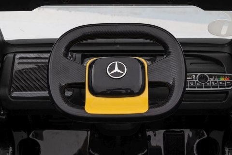 AUTO NA AKUMULATOR CIĘŻARÓWKA MERCEDES Z NACZEPĄ XMX622B LCD MP4 EVA SKÓRA LED