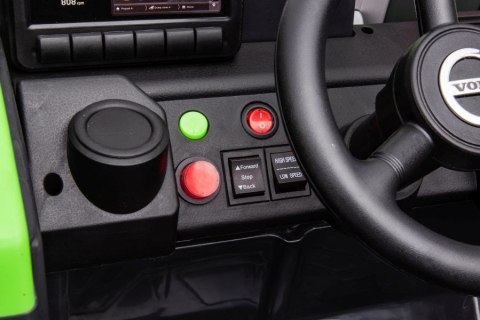 KOPARKA NA AKUMULATOR VOLVO DLA DZIECI POJAZD ŁYŻKA RĘCZNA PILOT EVA SKÓRA