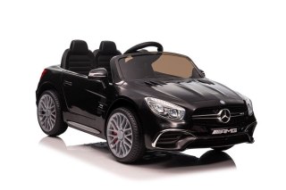 SAMOCHÓD NA AKUMULATOR AUTO MERCEDES SL65 S LED PILOT KOŁA EVA SKÓRA MP3