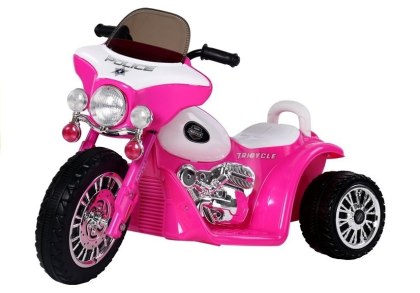 MOTOREK NA AKUMULATOR DLA DZIECI 1-3 LAT TRÓJKOŁOWY CHOPPER ŚWIATŁA JT568