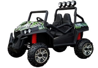 AUTO NA AKUMULATOR DLA DZIECKA BUGGY S2588 LAKIER MORO 4X4 PILOT SKÓRA LED KOŁA EVA MP3