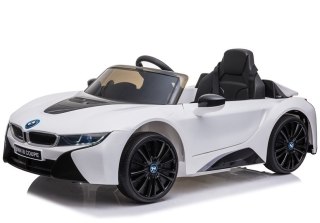 SAMOCHÓD NA AKUMULATOR DLA DZIECKA BMW I8 WOLNY START LED PILOT EVA SKÓRA