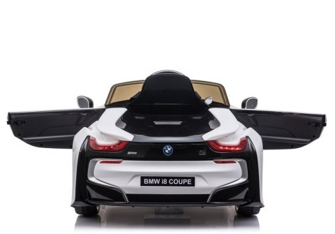 SAMOCHÓD NA AKUMULATOR DLA DZIECKA BMW I8 WOLNY START LED PILOT EVA SKÓRA