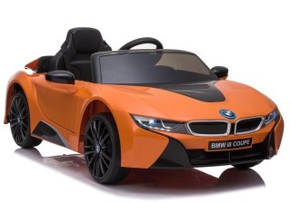 AUTO NA AKUMULATOR DLA DZIECKA BMW I8 JE1001 PILOT SKÓRA LED EVA PANEL MP3