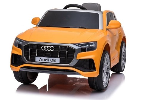 AUTO NA AKUMULATOR DLA DZIECKA AUDI Q8 JJ2066 LAKIER LED EVA PILOT SKÓRA MP3