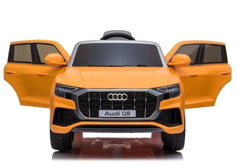 AUTO NA AKUMULATOR DLA DZIECKA AUDI Q8 JJ2066 LAKIER LED EVA PILOT SKÓRA MP3