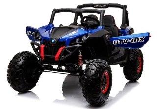 AUTO NA AKUMULATOR DLA 2 DZIECI JEEP XMX603 LAKIER BUGGY 4X4 PILOT SKÓRA EVA LED MP3