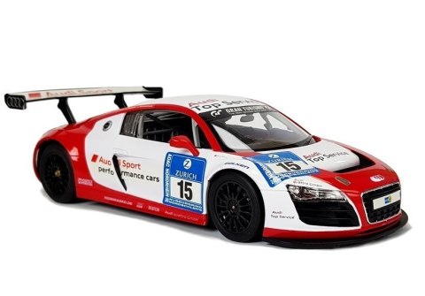 SAMOCHÓD WYŚCIGOWY ZDALNIE STEROWANY 1:14 AUTO RC AUDI R8 LMS RASTAR PILOT