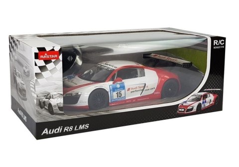 SAMOCHÓD WYŚCIGOWY ZDALNIE STEROWANY 1:14 AUTO RC AUDI R8 LMS RASTAR PILOT