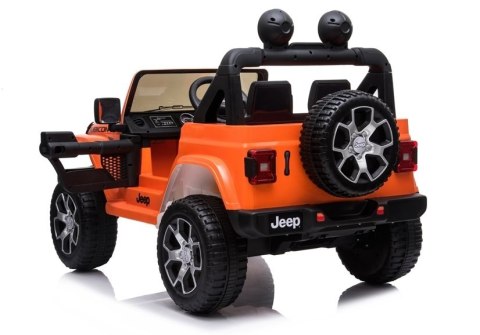 Auto na Akumulator Jeep Rubicon 4x4 Pomarańczowy Auto na Akumulator Jeep Rubicon 4x4 Pomarańczowy