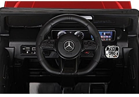 SAMOCHÓD NA AKUMULATOR AUTO MERCEDES G63 AMG BBH-002 PILOT SKÓRA LED EVA