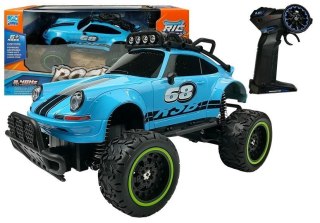 Auto Zdalnie Sterowane 1:18 RC Beetle 6.5 km/h Niebieskie 2.4G Duże Koła