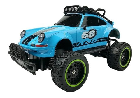 Auto Zdalnie Sterowane 1:18 RC Beetle 6.5 km/h Niebieskie 2.4G Duże Koła