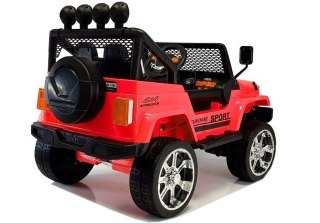 AUTO NA AKUMULATOR DŻIP JEEP S2388 SAMOCHÓD DLA DZIECKA 4X4 PILOT EVA SKÓRA LED RADIO