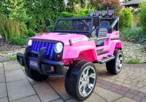 AUTO NA AKUMULATOR DŻIP JEEP S2388 SAMOCHÓD DLA DZIECKA 4X4 PILOT EVA SKÓRA LED RADIO AUTO NA AKUMULATOR DŻIP JEEP S2388 SAMOCHÓD DLA DZIECKA 4X4 PILOT EVA SKÓRA LED RADIO