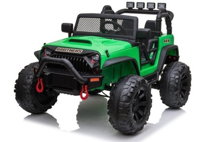 AUTO NA AKUMULATOR DŻIP JEEP DLA DZIECKA JC666 2X200W PILOT LED EVA SKÓRA MP3
