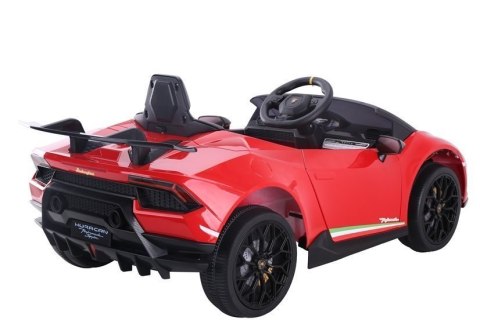 AUTO NA AKUMULATOR DLA DZIECKA LAMBORGHINI HURACAN 4X4 PILOT EVA SKÓRA RADIO