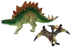 Zestaw Figurek Dinozaur Stegosaurus , Pteranodon