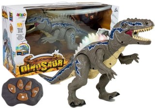 DUŻY DINOZAUR ZDALNIE STEROWANY 48CM RC TYRANOZAUR DŹWIĘK ŚWIATŁA PILOT