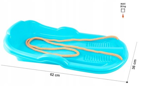 SANKI PLASTIKOWE ŚLIZG DUŻY SANIE DLA DZIECI SZNUR
