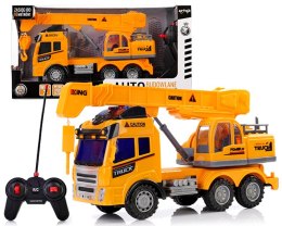 AUTO BUDOWLANE ZDALNIE STEROWANE DZWIG RC DUŻY LED