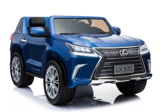 SAMOCHÓD NA AKUMULATOR DLA DZIECKA LEXUS DK-LX570 LAKIER 4X4 AMORTYZATORY PILOT SKÓRA EVA