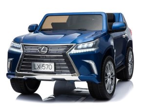 SAMOCHÓD NA AKUMULATOR DLA DZIECKA LEXUS DK-LX570 LAKIER 4X4 AMORTYZATORY PILOT SKÓRA EVA