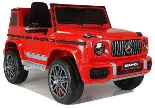 AUTO NA AKUMULATOR MERCEDES G63 SAMOCHÓD DLA DZIECKA 2 SILNIKI PILOT EVA LED MP3