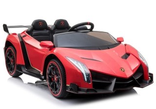 LAMBORGHINI VENENO SAMOCHÓD ELEKTRYCZNY DLA DZIECI 4 SILNIKI PILOT MP4 EVA